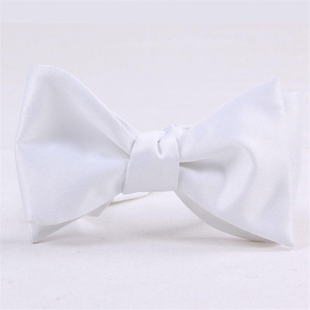 Стиль джентльмена в форме тыквы, однотонные классические галстуки, галстук-бабочка, формальные деловые галстуки, мужские галстуки