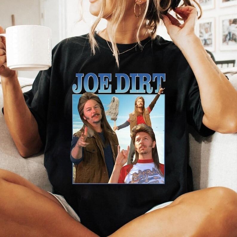Футболка Joe Dirt Merica 4 июля Размер S-3XL Подарок для него, для нее Унисекс Футболка