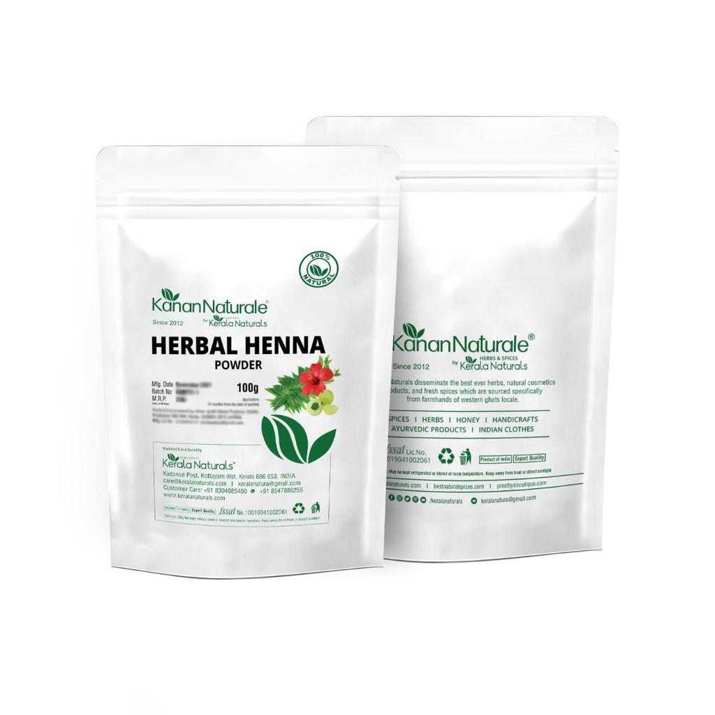 Kanan Naturale Herbal Henna Powder 100 Gm (3.52 Oz)