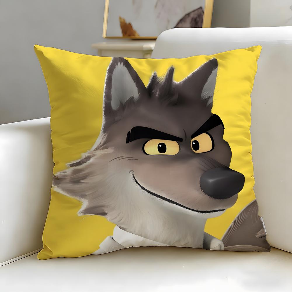 Популярный мультфильм «Плохие парни» Наволочка Мягкая и Легко стирающаяся – Универсальная для Дивана, Кровати, Путешествий и Офиса