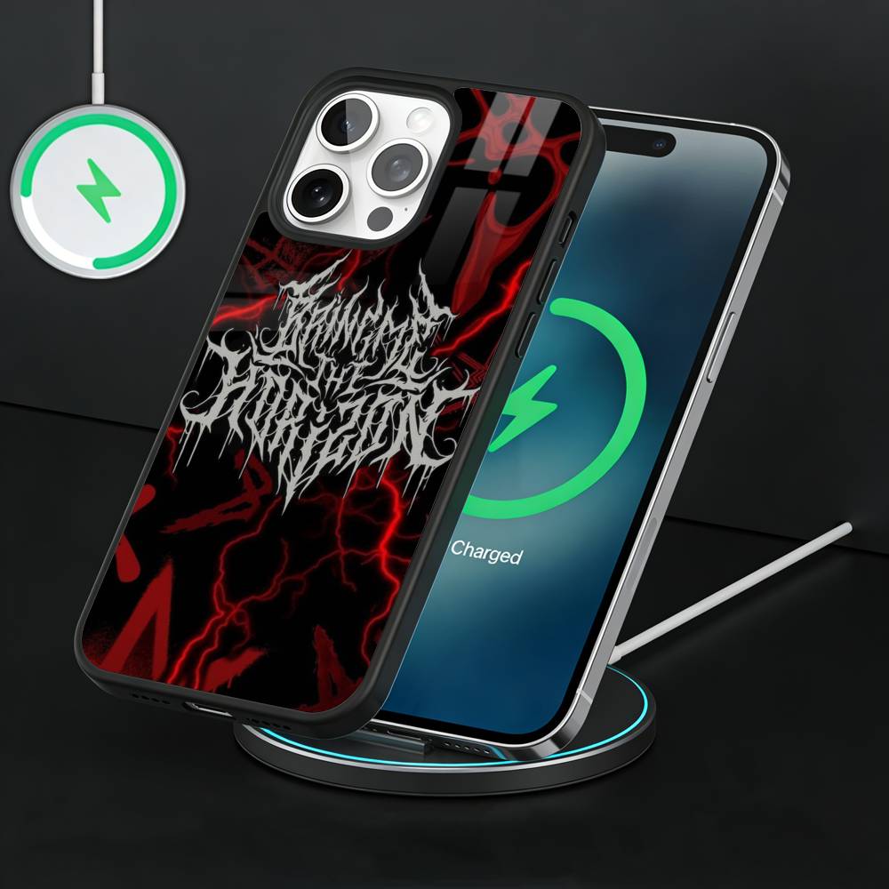 BMTH B-Bring Me the H-Horizon Phone Case For iPhone17,16,15,14,13 Plus,Pro Max Magnetic For Magsafe Wireless Charging