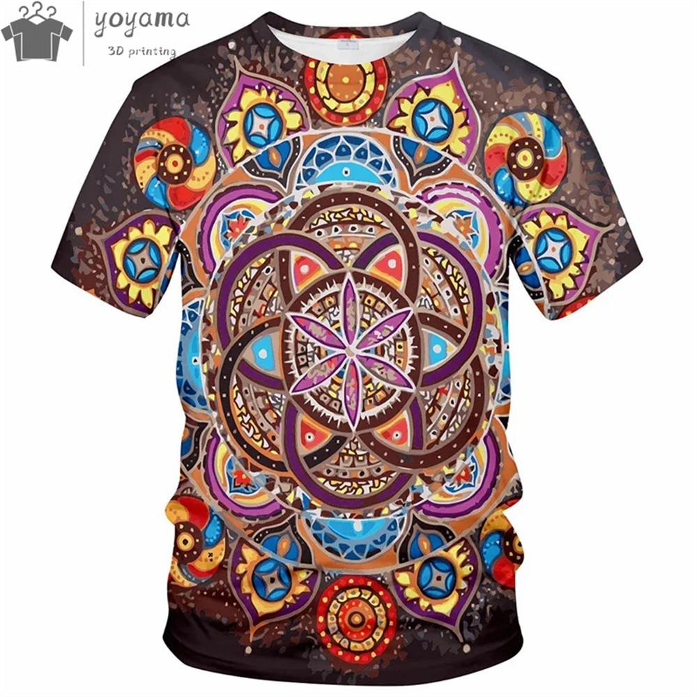 Красочная футболка с принтом «Trippy» для мужчин, крутые дизайны, футболки, летняя повседневная футболка с коротким рукавом и круглым вырезом