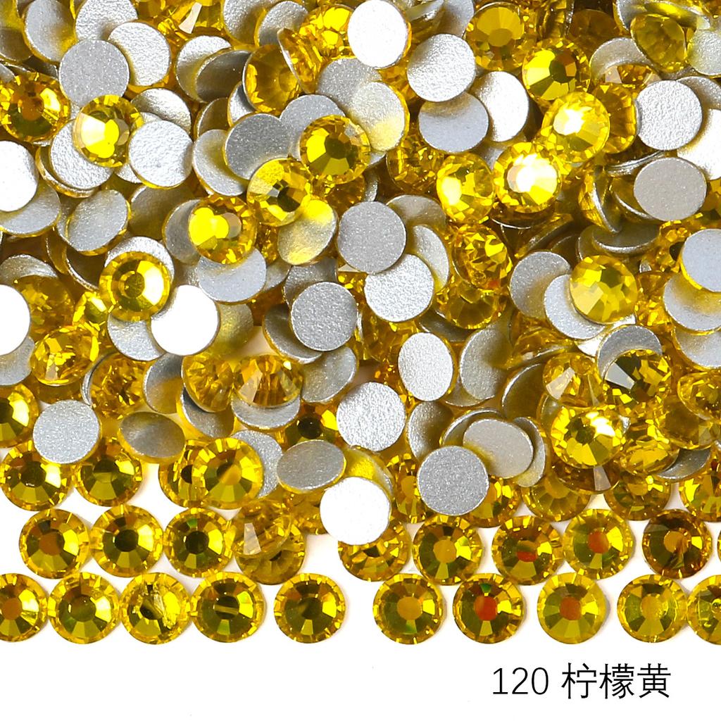 Круглый стеклянный страз DIY маникюр бриллиантовая ювелирка, наклейка-дрель для аксессуаров чехла мобильного телефона, хрустальное стекло плоское дно имитация бриллианта