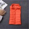 Autumn Winter Women's Down Jacket Women Vest Sleeveless Waistcoat Warm Lightweight Puffer Jacket Female Tops Outwear