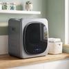 2.5kg Vented Tumble Dryer with Smart Mode, 800W Compact Tumble Dryer with Stainless Steel Tub, Silver Tone