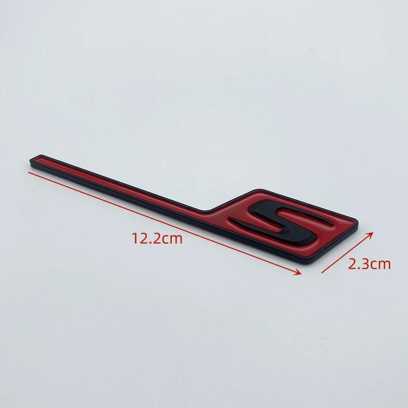 Car S Logo Emblem Badge ABS Metal Sticker For Benz E63S C63S GLC63S GLE63S GLS63S GTR GT Series CLA45S Car Decoration nn1