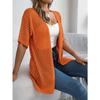 HNXC Summer Hollowed-out Short-sleeved Knitted Cardigan for Vacation Sun Protection Women's Wear