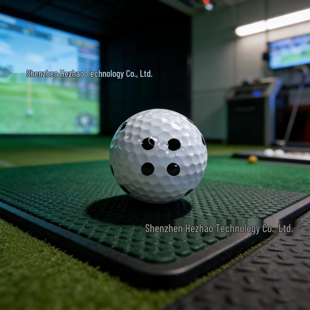 2-Layer Practice Golf Ball with Dimple Design and Data Recognition for Long Distance Play