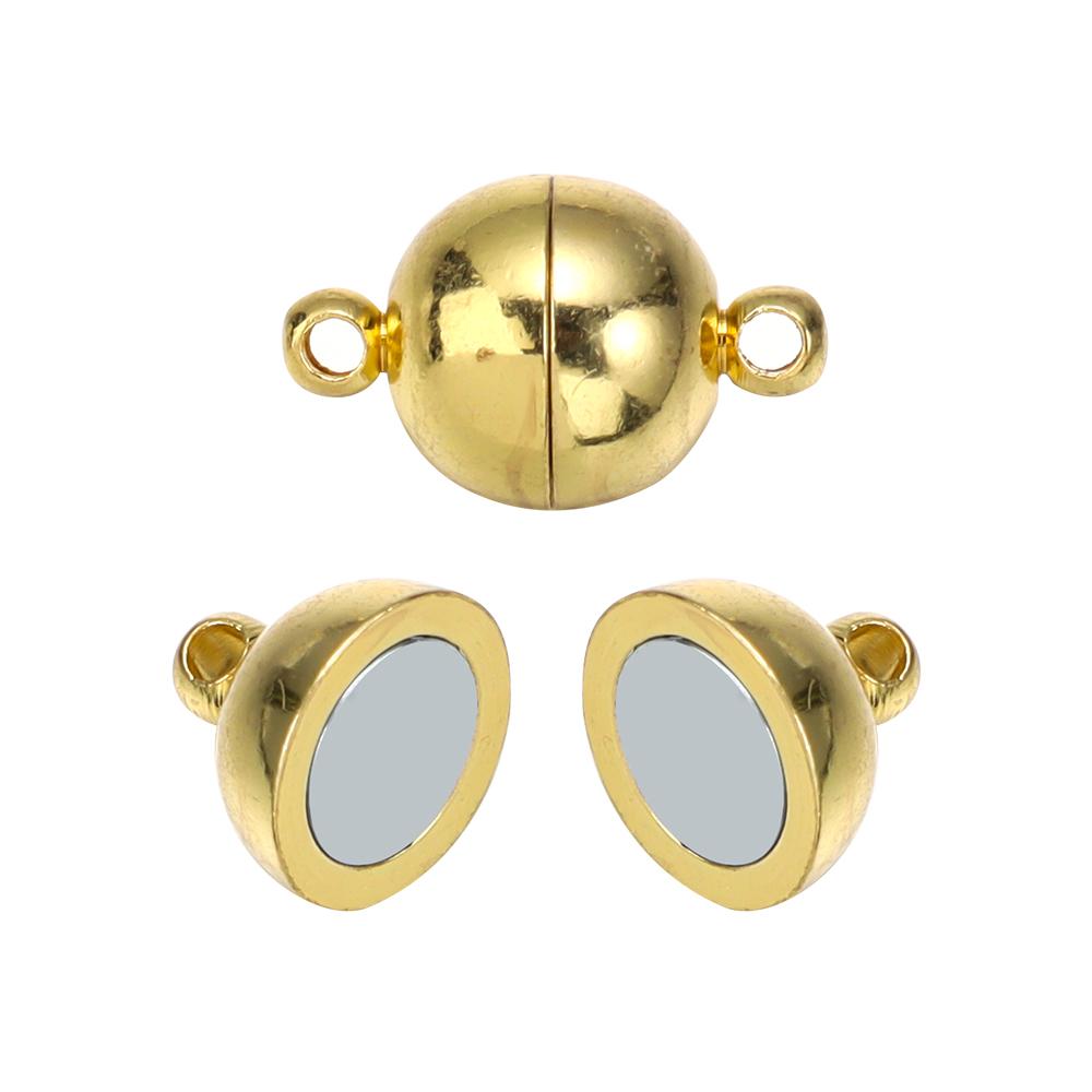 5 Sets Ball Shape Round Strong Magnetic Clasps Magnet End Clasp Connectors For Jewelry Making DIY Bracelet Necklace Accessories