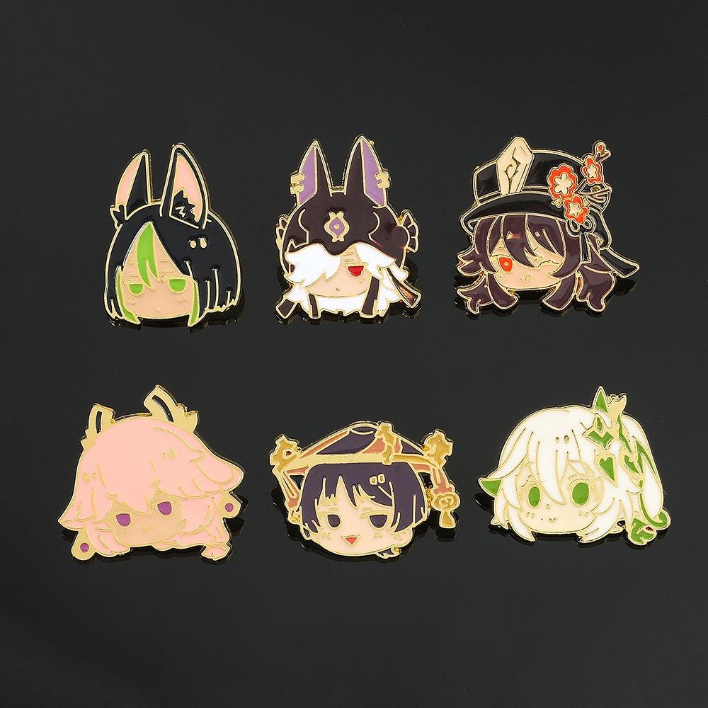 Оригинальный фэнтези значок грецкий орех лацкан мультяшный персонаж сплав брошь