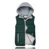 10 Colors Fashion Women Hooded Warm Cotton Padded Waistcoat Sleeveless Zipper Basic Coat