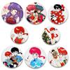 32/44/58MM Ranma ½ Cute Anime Badge Cartoon Figure Ranma Tendou Akane Round Display Brooches Lapel Pins Jewelry Clothes Gift Accessory