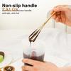 Manual Egg Beater Whisk Stainless Steel Hand Mixer for Flour Cake Egg White Frother Kitchen Baking Tool with Hook