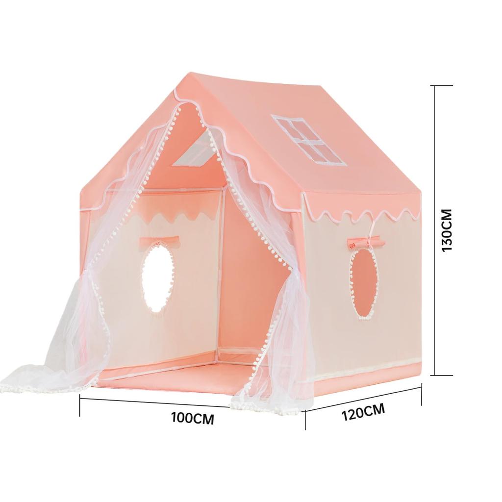Kids' Game Tent, Indoor Princess Castle for Girls, Family Game House, Small House with Starlight, Outdoor Play House, Birthday/Christmas Gift