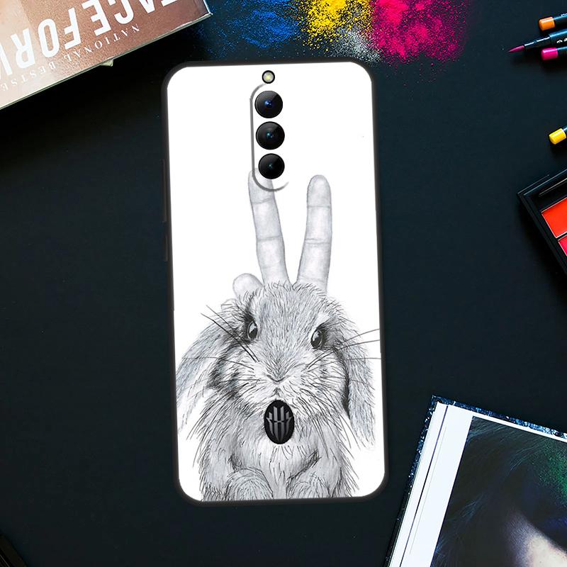 Милый Чехол-Кролик Для ZTE Nubia Red Magic 9 Pro Plus RedMagic 8 8S Pro Plus 6 7 6S 7S Pro 5G 5S 6R
