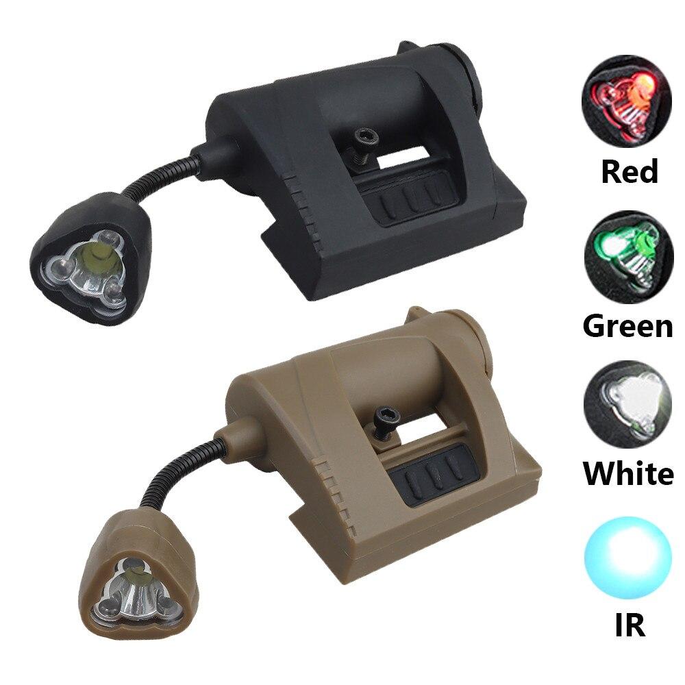Tactical Helmet Light MPLS CHARGE 4 Mode Green Red IR Laser Helmet Lamp Energy Saving Hunting Airsoft Military Helmet Flashlight