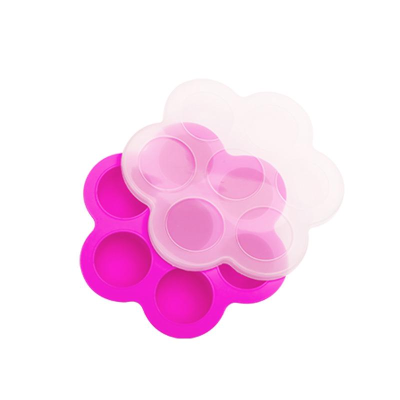 Силиконовая 7-цветная форма для мороженого, фруктовый кубик льда, запеченная еда, герметичная коробка для детского питания