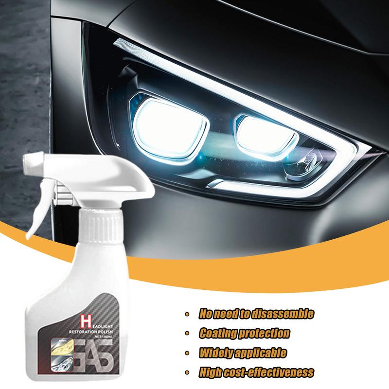 Car Headlight Cleaner Liquid Refurbishment Repair Agent Headlight Renewal Headlights Lens Polishing Lights Restorer For