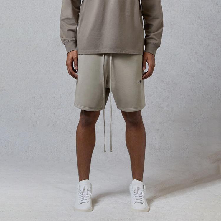Fear of God Essentials Шорты-свитшот FW20 Унисекс Низ Оливковый FOG-FW20-202