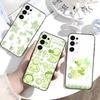 Милый чехол S-Smiski для телефона Samsung S25, S24, S21, S22, S23, S30, Ultra, S20, Plus, Fe, Lite, Мягкий черный чехол