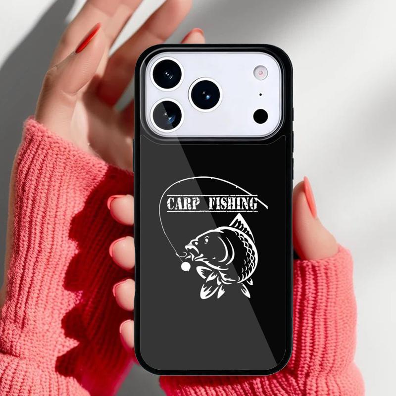 Carp Fishing Fish Phone Case for iPhone 17 16 15 14 13 Pro Max Back Cover for 12 11 Pro Coque
