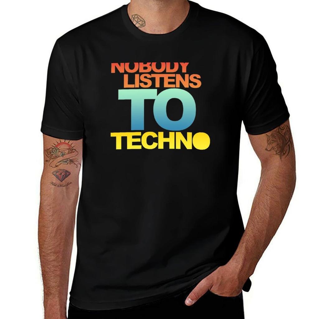 Nobody listens to techno TShirt Moisture Wicking Athletic TShirt