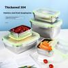 Герметичные ланч-боксы бенто из нержавеющей стали 304 с крышкой, непротекаемые, детские ланч-боксы для приготовления еды и хранения продуктов, ланч-бокс