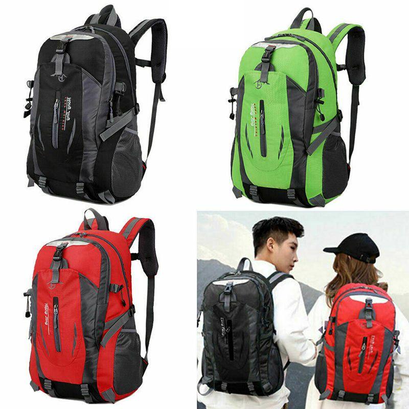 Large 40l Waterproof Travel Rucksack Outdoor Hiking Camping Backpack With Breathable Padded Straps