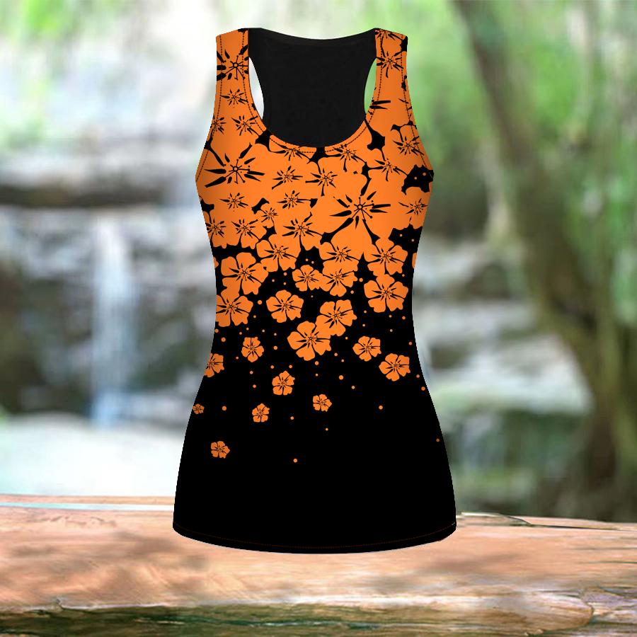 Женские летние спортивные рубашки с 3D принтом летающих цветов для занятий йогой и тренажерным залом, жилеты больших размеров