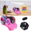 Heat Tape Dispenser, Semi-Automatic Desk Tape Dispenser with Compartment Slots Multiple Roll Cut Heat Tape Dispenser Sublimation for Heat Transfer