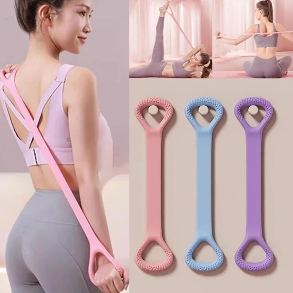 8-shaped Fitness Resistance Band Sports Workout Elastic Band Home Fitness Rubber Pull Rope Yoga Training Exercise Gym Equipment