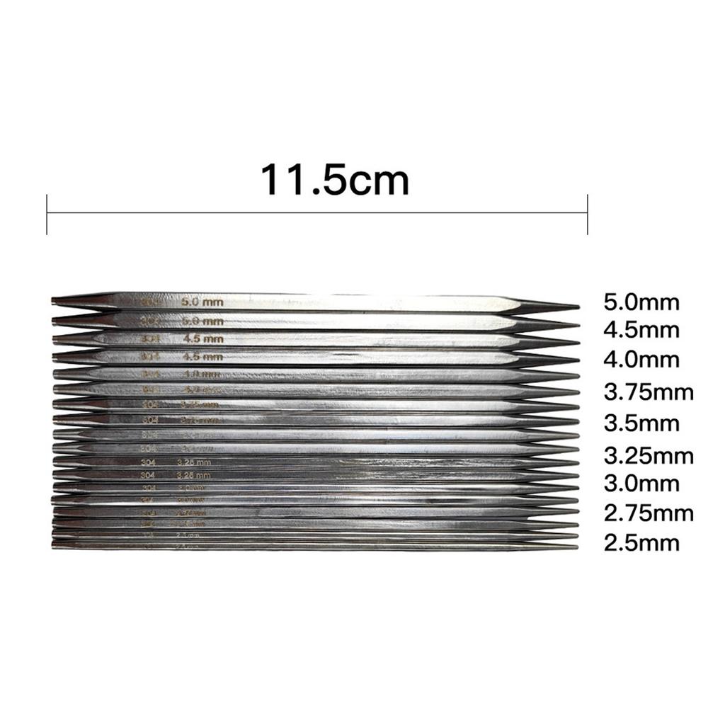 Сменные спицы для вязания крючком 2,5-5 мм, набор круговых спиц из нержавеющей стали, набор для начинающих, инструмент для вязания