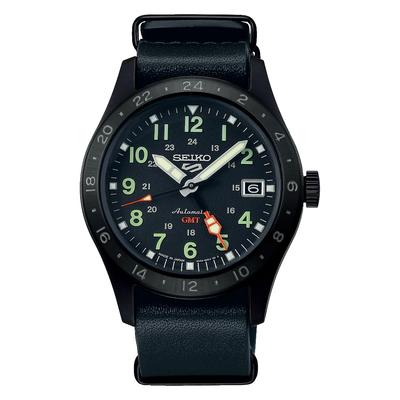 Часы Five Sports 5 Sports Field GMT SBSC013 Black [Часы Seiko] "Спортивный стиль" Мужские