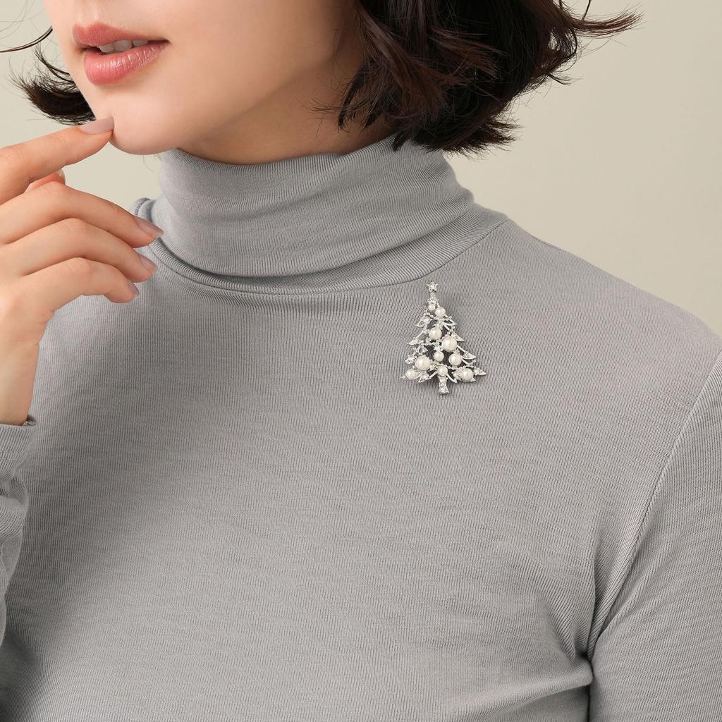 Christmas Tree Brooch VBMV4785 UW [Vendome Boutique]