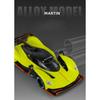 1/24 Scale Diecast Model of Aston Martin Valkyrie Alloy Sports Car Toy with Sound and Light Children Boy Birthday Gift Home Decor
