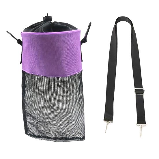 Сетчатый держатель для мешка с прищепками с затягивающимся шнурком, дышащий, влагостойкий, органайзер для хранения прищепок большой вместимости