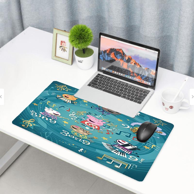 Peppa Pig Print Mouse Pad, Anti‑Slip Desktop keyboard Mat, for PC Laptop Gaming Working Daily Use, Cool Festival Surprise Gift