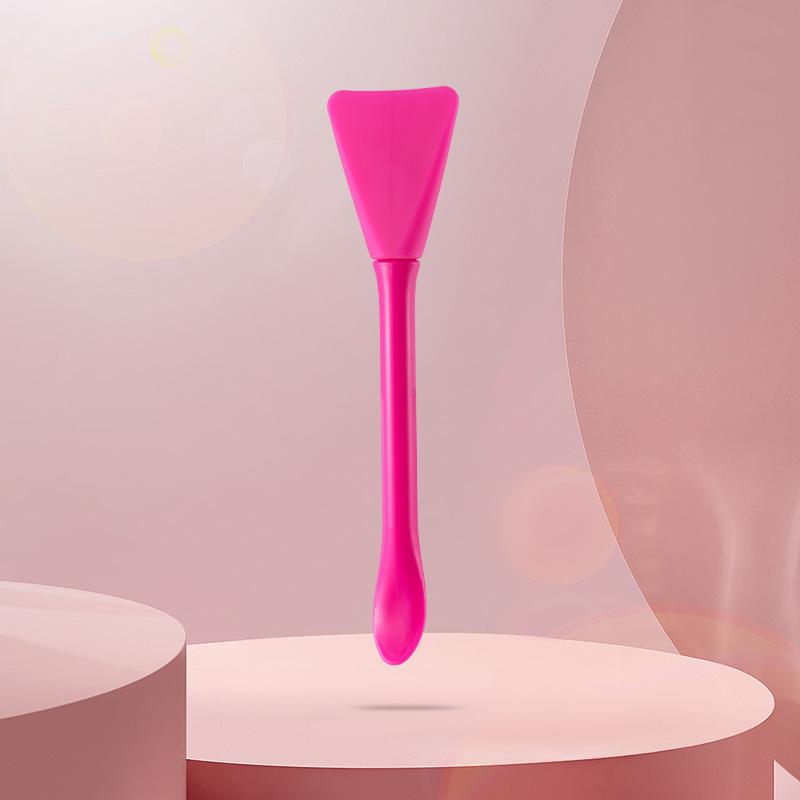 Кисть для маски для лица двойного назначения с двумя головками для маски-стика с лопаткой для нанесения грязевой пленки, силиконовые инструменты для красоты лица