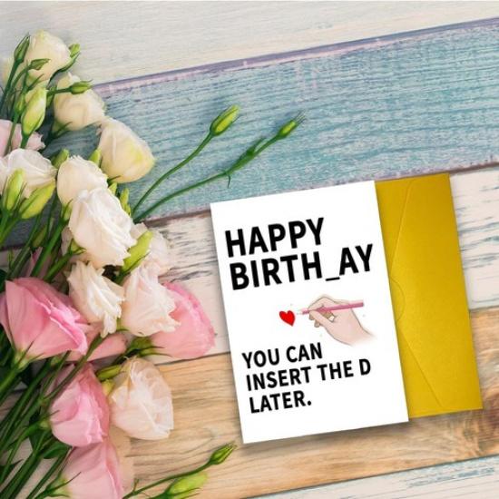 Funny Birthday Card, Sexy Birthday Card, Birthday Gift, Dirty Birthday Card, Rom