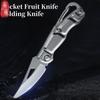 Stainless Steel Pocket Paring Knife Folding Outdoor Knife Kitchen Accessories Home Paring Knife Non-slip Treatment
