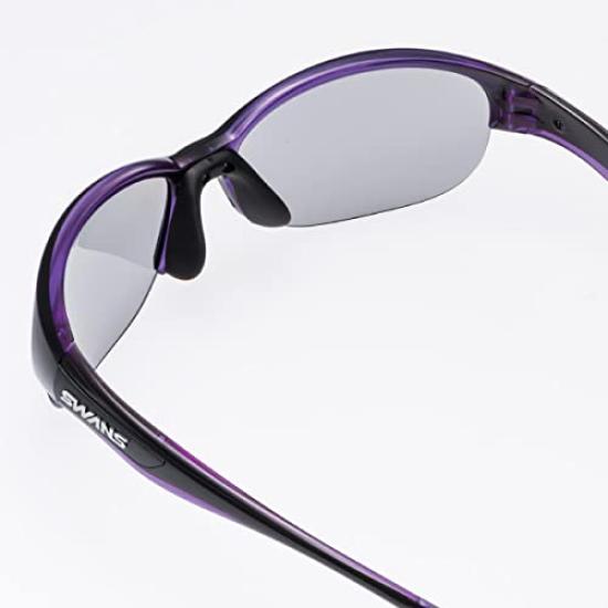 Солнцезащитные очки Luna Polarized Lens Модель Черный x Прозрачный Фиолетовый [SWANS] LN-0053 BK/PR