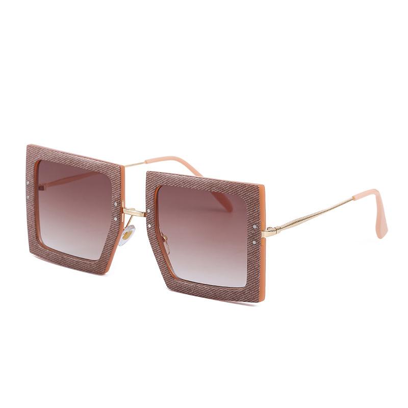 Korean Thin Legs Square Frame Sunglasses Women'S High-End African Sunglasses Women