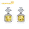 Classic Copper Alloy Zircon Earrings Ladies Jewelry Wedding Promise Party Gift