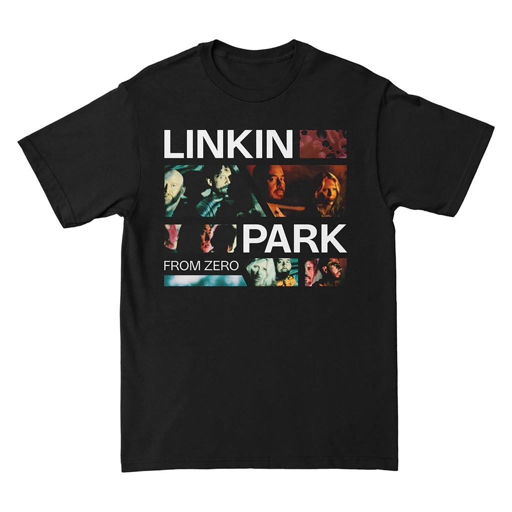 Мужская футболка Linkin Park From Zero с фотосеткой Маленькая Черная