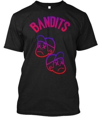 Разноцветная футболка Bandits Сделано в США Размеры от S до 5XL