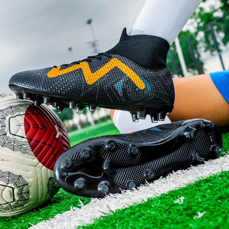 Футбольные бутсы 35-45 Футбольные бутсы унисекс с длинными ногтями Высокоэластичные носки Профессиональный искусственный капитан Спорт на открытом воздухе Детские футбольные бутсы
