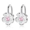 Graceful and Fashionable Pastoral Lovely Flower Silver Accessories Female Japanese and Korean Romantic Fresh and Cute Earrings Ear Clip Non-Piercing