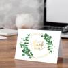 1 Set of 72pcs Green Plant-themed Thank You Card Envelope Set - Ideal for Weddings and Holidays, Cartoon-style Greeting Card Envelope Set