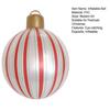 16" Giant Inflatable Christmas Ball Ornaments Large PVC Blow Ball Decorations for Indoor Outdoor Yard Lawn Porch Decor