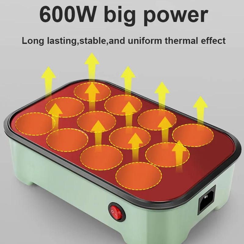 600W High Power Electric Octopus Ball Maker Household Takoyaki Baking Pan Professional Kitchen Frying Pan Machine